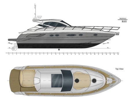 46ft High Speed Passenger Boat Layout (1)
